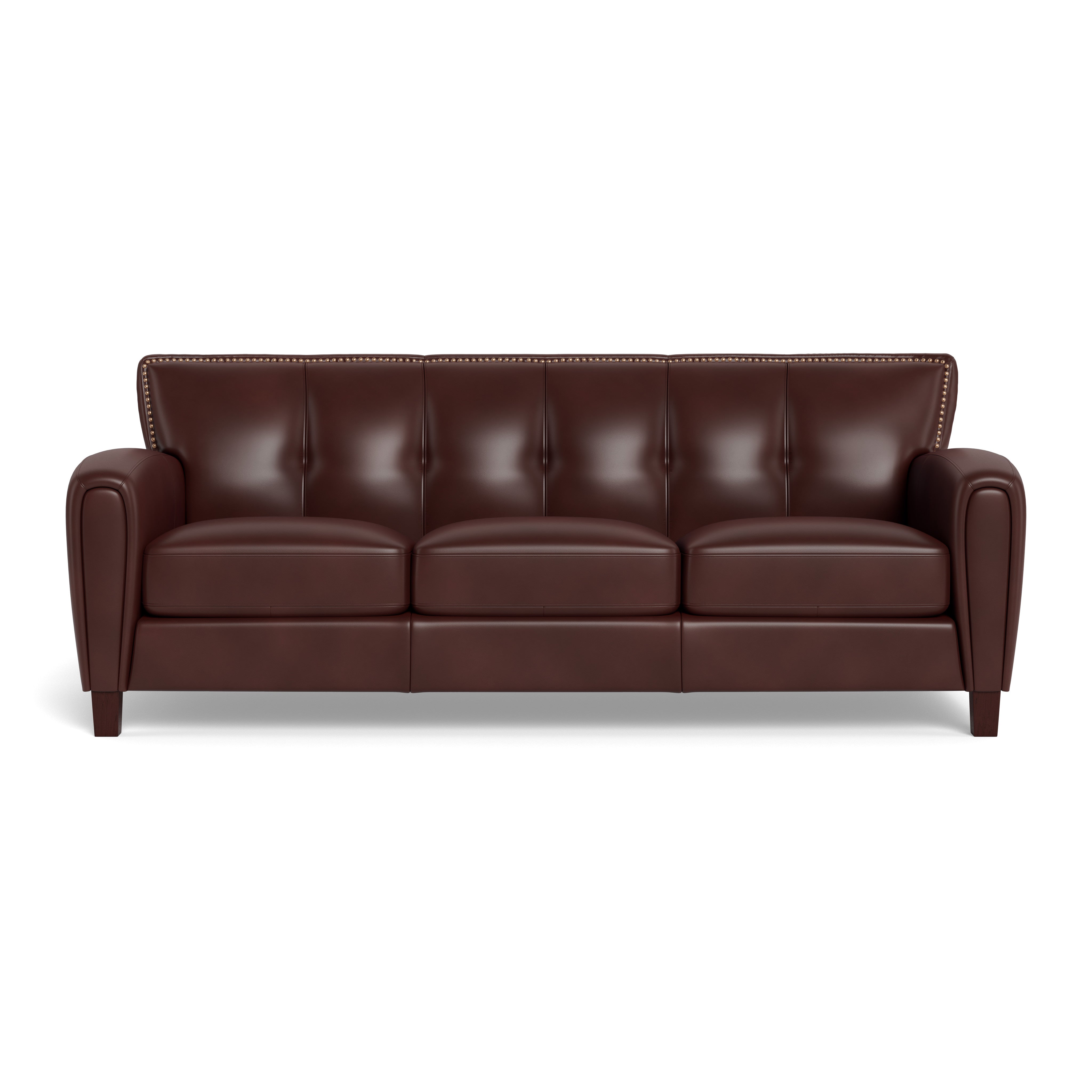 Weldon Leather Sofa Collection, Raisin Brown
